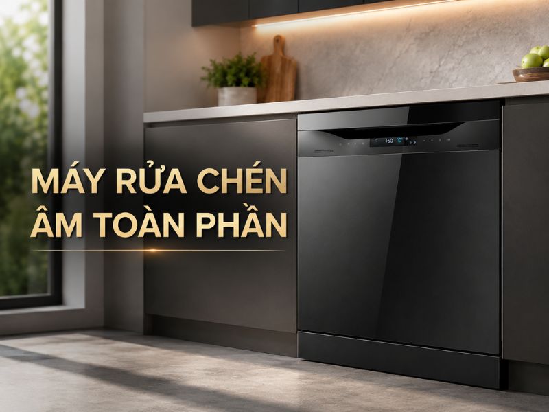 Máy Rửa Chén Âm Toàn Phần Là Gì?